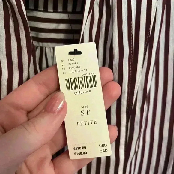 NWT Maeve Tie Neck Blouse - Picture 9 of 15